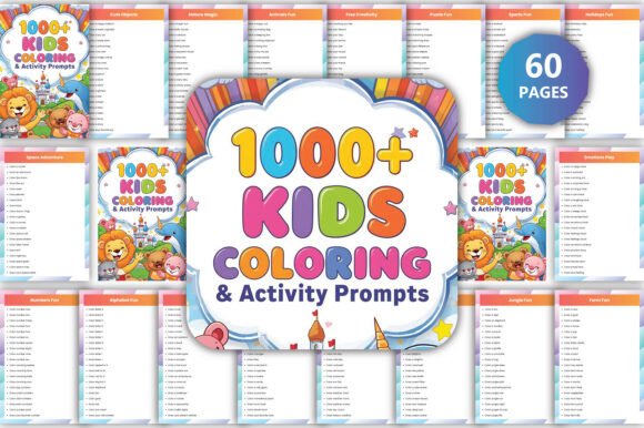 1000 Kids Coloring Activity Prompts