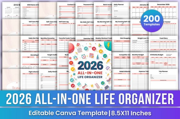 2026 All-in-One Life Organizer Bundle