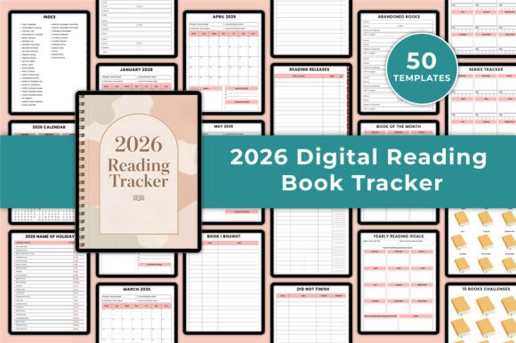 2026 Digital Reading Book Tracker for Canva: Your All-in-One Tool for Smarter, Joyful Reading