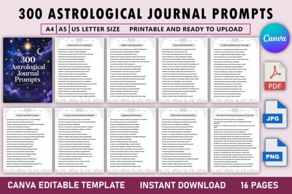 300 Astrological Journal Prompts