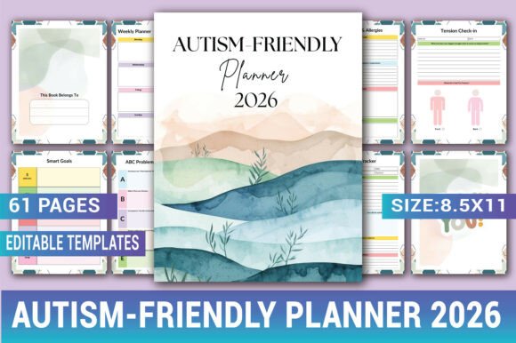 Autism-Friendly Planner 2026