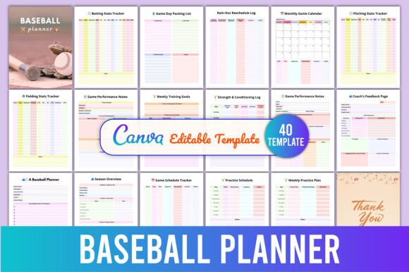 🧢 Baseball Planner: Organize, Train, and Play Like a Pro