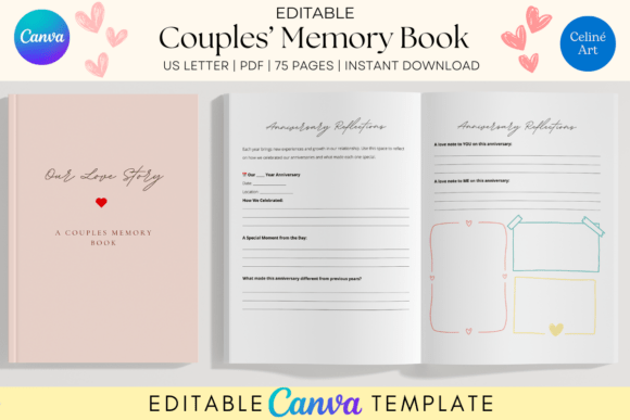 Couples Memory Book Template Amazon KDP