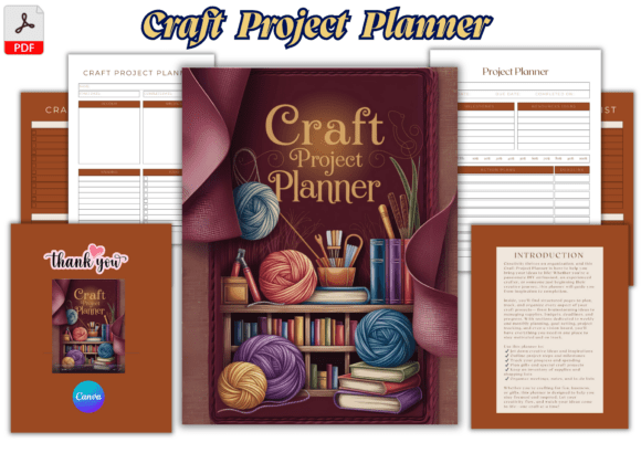 ✨ Craft Project Planner 46-Pages: Your Realistic, Print-Ready Path to Creative Clarity