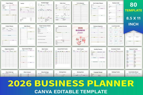 Editable 2026 Business Planner