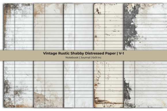 Lined Paper Vintage Distressed Paper