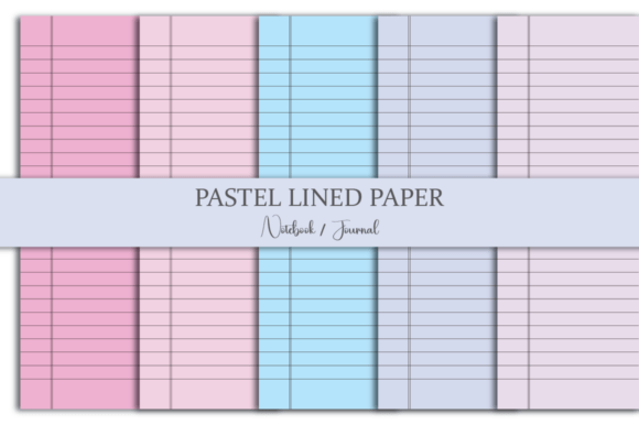 Pastel Lined Journal Paper